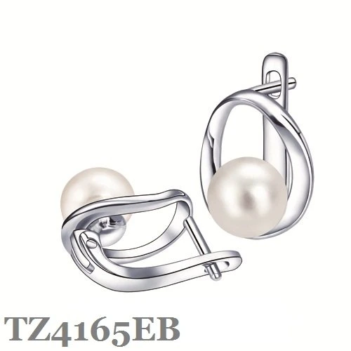 925 Sterling Silver Pearl Fashion Jewelry with CZ and Fw Pearl