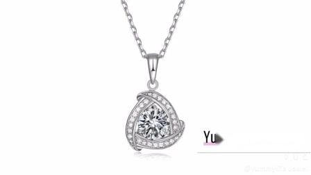 Joyería de moda Anillo de piedra principal de joyería de diamantes de plata esterlina 925